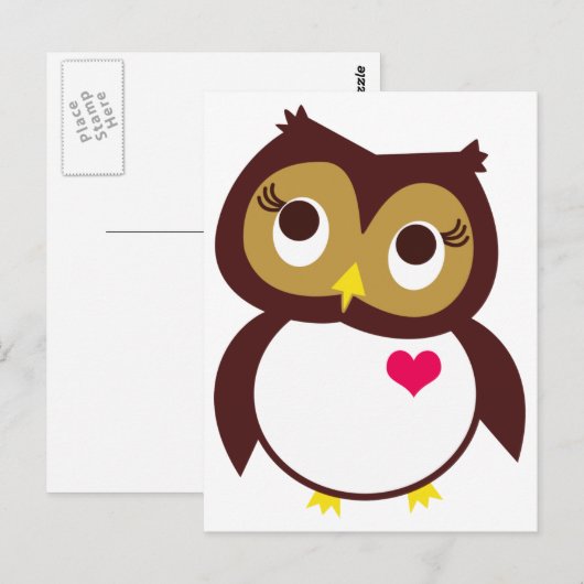 Whoo愛します ポストカード (正面/裏面)