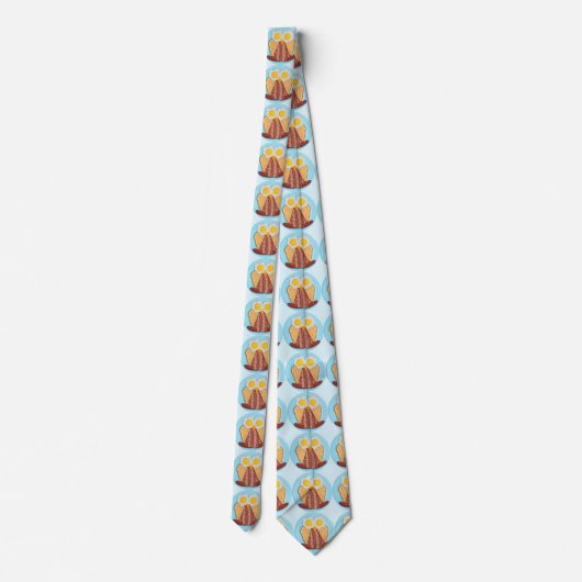 Whoo朝食がほしいと思いますか。 フクロウのタイ ネクタイ (裏面)