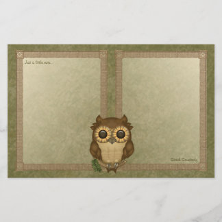 Whoolio最もかわいいフクロウのNotepaper 便箋