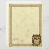 Whoolio最もかわいいフクロウレターヘッド レターヘッド (正面/裏面)