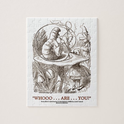 Whoooは……ですか。 (アリスおよび幼虫) ジグソーパズル (縦)