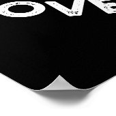 WhoooラブヤベビーおもしろいフクロウプンダークBG ポスター (角)