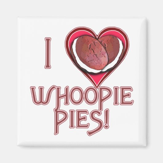 Whoopie Pie Loveアパレル、エプロン、ギフト マグネット (正面)