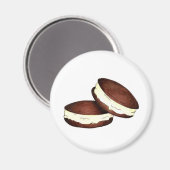 Whoopie PiesチョコレートバニラPAオランダ食品 マグネット (正面/裏面)