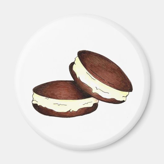 Whoopie PiesチョコレートバニラPAオランダ食品 マグネット (正面)