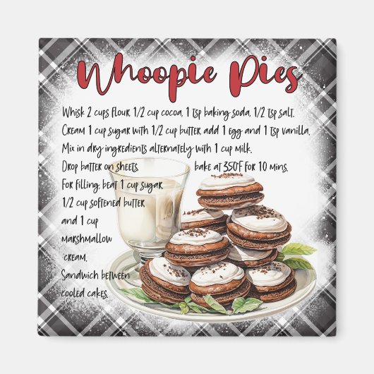 Whoopie Pies Recipe マグネット (正面)