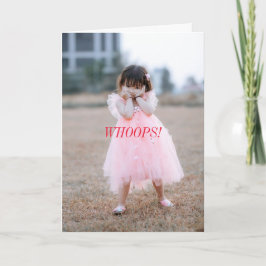 WHOOPSベルト誕生日カード サンキューカード