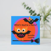 Whootyのやじり声のハローウィンパーティの招待状 招待状 (スタンド正面)