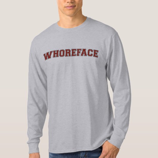 whorefaceも tシャツ (正面)