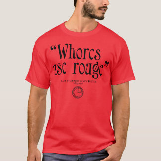 Whores use rouge Fanny Button BBC幽霊 Tシャツ