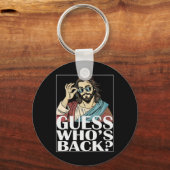 Whos Byck Jesus Easter Tee宗教的なグラフィック キーホルダー (正面)