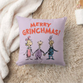 Whos Holding Hands Merry Grinchmas クッション (ブランケット)