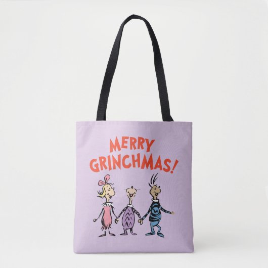Whos Holding Hands Merry Grinchmas トートバッグ (正面)