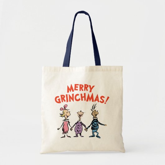 Whos Holding Hands Merry Grinchmas トートバッグ (正面)