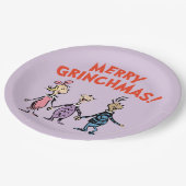 Whos Holding Hands Merry Grinchmas ペーパープレート (アングル)