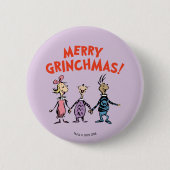 Whos Holding Hands Merry Grinchmas 缶バッジ (正面)