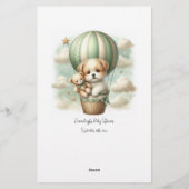 Who's My Mommy Puppy Baby Shower Game Card 便箋 (裏面)