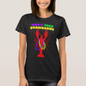 Who's Your Crawdaddy Crawfish Beads  Mardi Gras Tシャツ (正面)