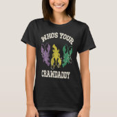 Who's Your Crawdaddy Mardi Gras Crawfish Men & W Tシャツ (正面)