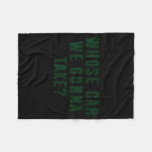 Whose Car We Gonna Take Meme フリースブランケット (正面(横))