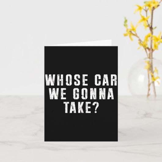 Whose Car We Gonna Take Out On The Town, Friend Ro カード (黄色い花)