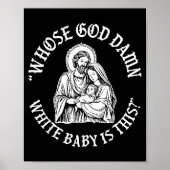 Whose God White Baby Is This Funny Christmas  ポスター (正面)