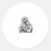 Whose God White Baby Is This Funny Christmas  ラウンドシール (正面)