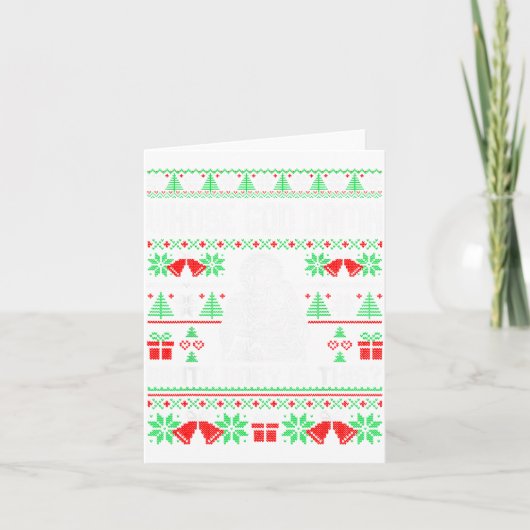 Whose God White Baby Is This Funny Jesus Ugly Chri カード (正面)