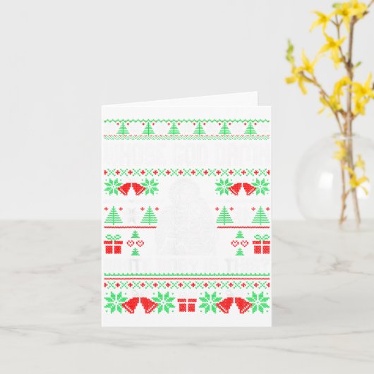 Whose God White Baby Is This Funny Jesus Ugly Chri カード (黄色い花)