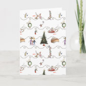 Whoville Christmas Garland Celebration カード (正面)