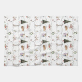 Whoville Christmas Garland Celebration キッチンタオル (横)