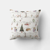 Whoville Christmas Garland Celebration クッション (裏面)