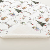 Whoville Christmas Garland Celebration シェルパブランケット (3/4)