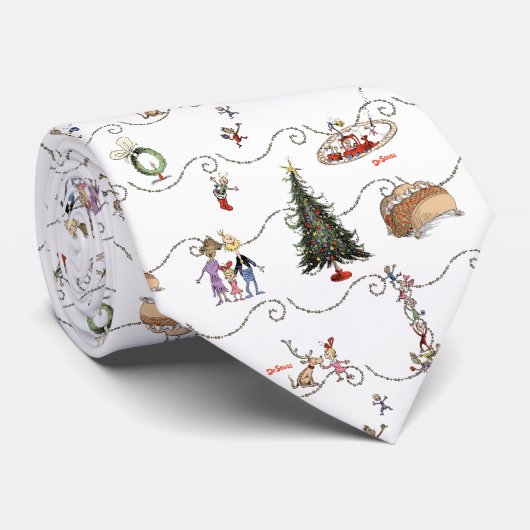 Whoville Christmas Garland Celebration ネクタイ (ロール)