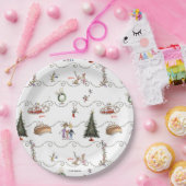 Whoville Christmas Garland Celebration ペーパープレート (パーティー)