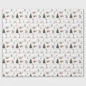 Whoville Christmas Garland Celebration ラッピングペーパー (フラット)