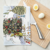 Whoville Christmas Tree Contest キッチンタオル (四つ折り)