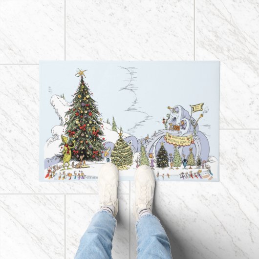 Whoville Christmas Tree Contest ドアマット (室内)
