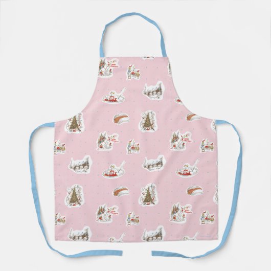Whoville Christmas Vignette Pattern エプロン (正面)