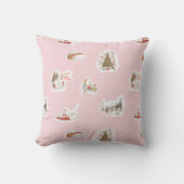 Whoville Christmas Vignette Pattern クッション (正面)