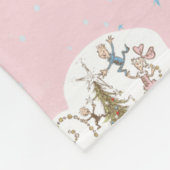 Whoville Christmas Vignette Pattern フリースブランケット (角)
