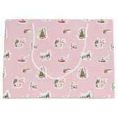 Whoville Christmas Vignette Pattern ラージペーパーバッグ (正面)