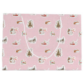 Whoville Christmas Vignette Pattern ラージペーパーバッグ (裏面)