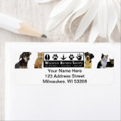 WHSロゴ住所 シール (インサイチュ)