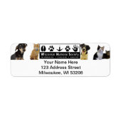 WHSロゴ住所 シール (正面)