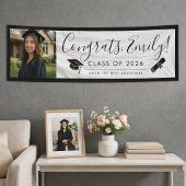 WHT & BLK 2026 | Graduation Banner with Photo 横断幕