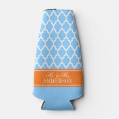 Wht Moroccan #4 CB Pumpkin Name結婚's ボトルクーラー (正面)