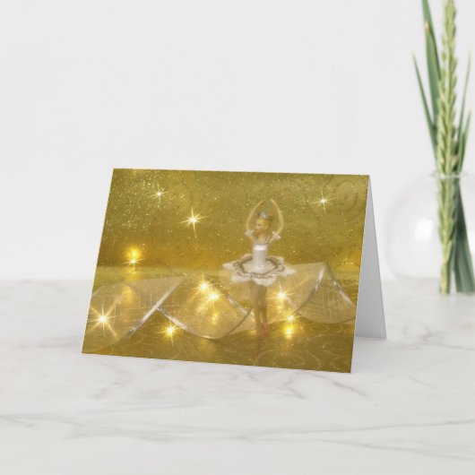 whteのバレリーナ(横の) カード (正面)