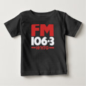 WHTG 106.3 FMラジオTシャツ_フード付きスウェットシャツ ベビーTシャツ (正面)