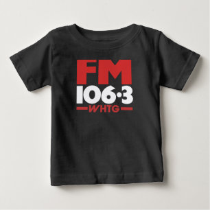 WHTG 106.3 FMラジオTシャツ_フード付きスウェットシャツ ベビーTシャツ
